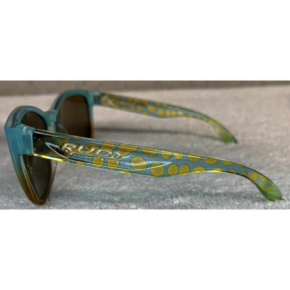 Rudy Project Nebula Women’s Teal Blue Yellow Spotted Sunglasses SP32-43 - Picture 3 of 7